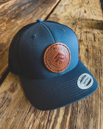 Heirloom Trucker Hat W/Round Leather Patch